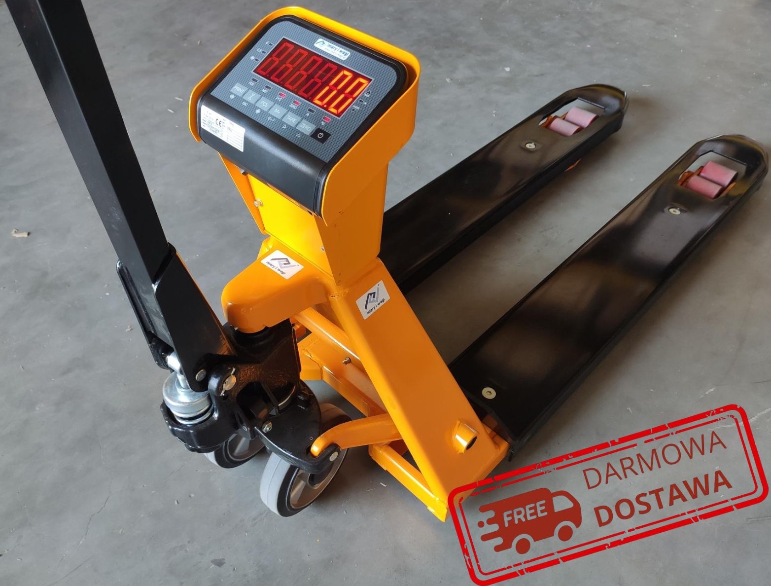 Wózek paletowy z wagą MIW LCTP - 2000 kg - obrazek 2