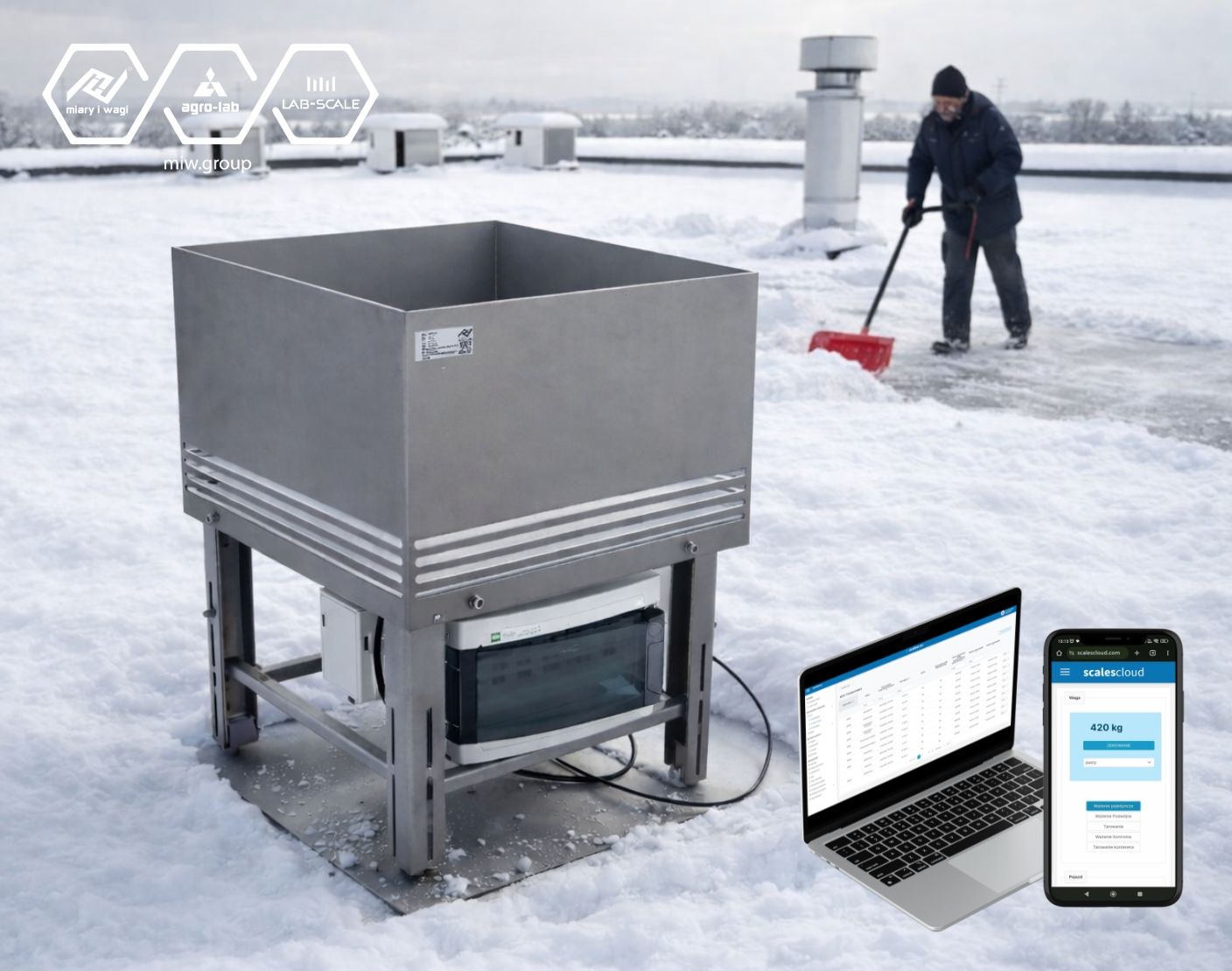 Waga do śniegu (śniegomierz) z oprogramowaniem