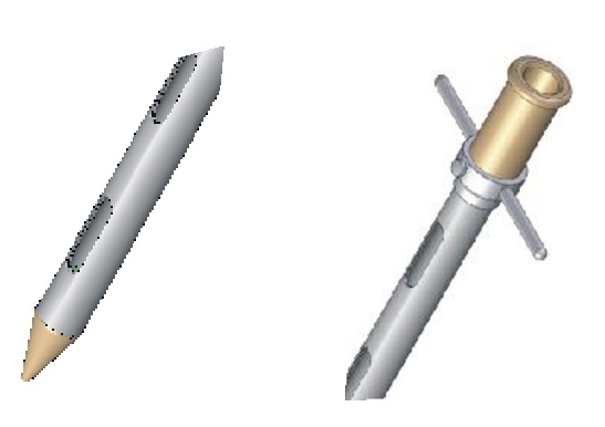 Próbnik ziarna, ręczna sonda, próbomierz ze stali nierdzewnej