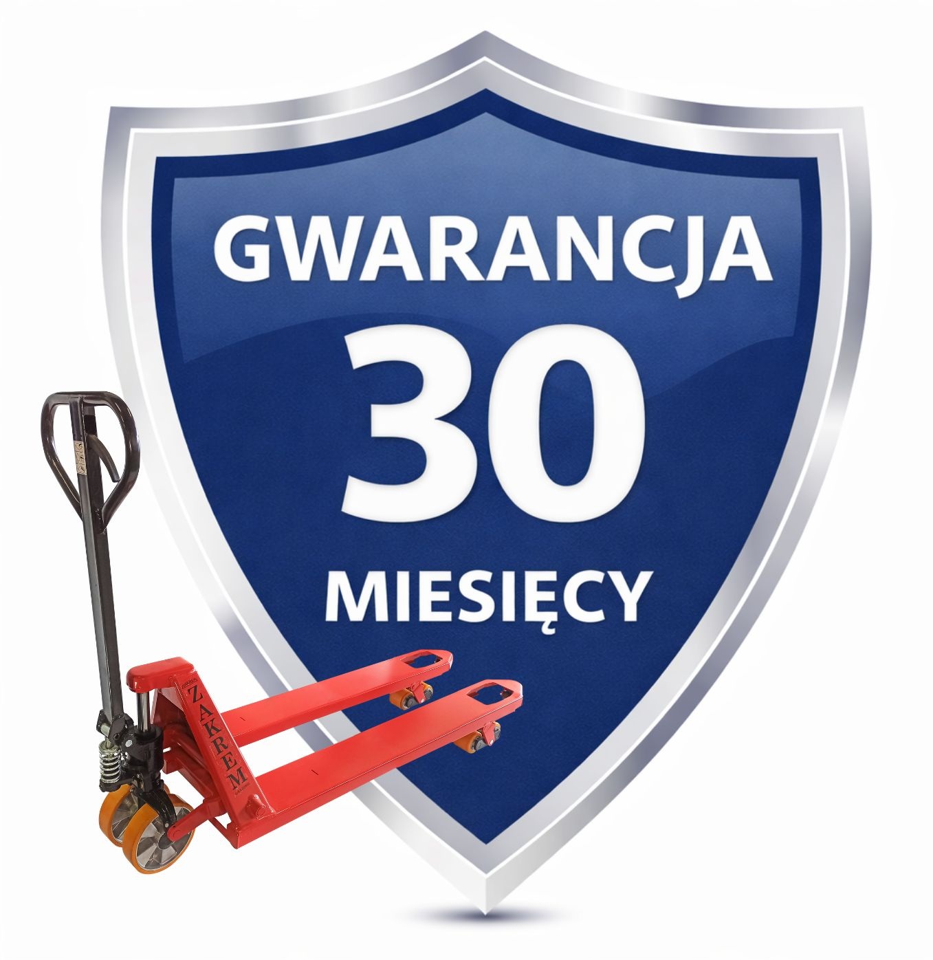 Wózek paletowy unoszący Zakrem WRU4-2500 1150 mm- paleciak malowany - obrazek 6